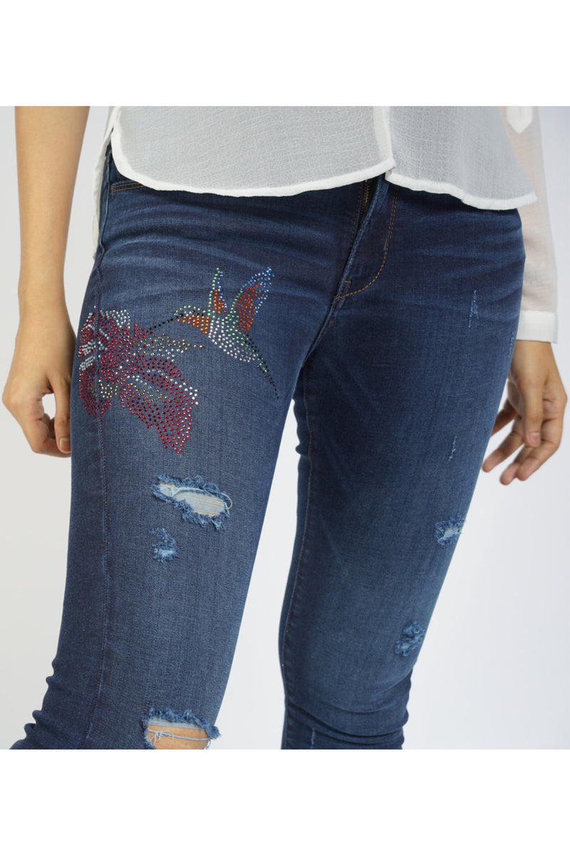Paige Birds Jeans in Light Blue