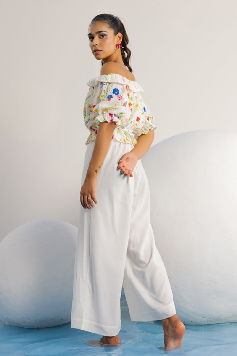 Scruller Top Bailey Off-Shoulder Crop Top – AVERIE