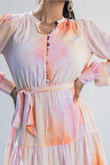 Layla Tie-Dye Floral Dress