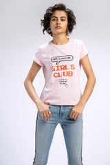 Girl's club pink tee