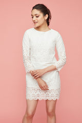 Short White Lace Dress