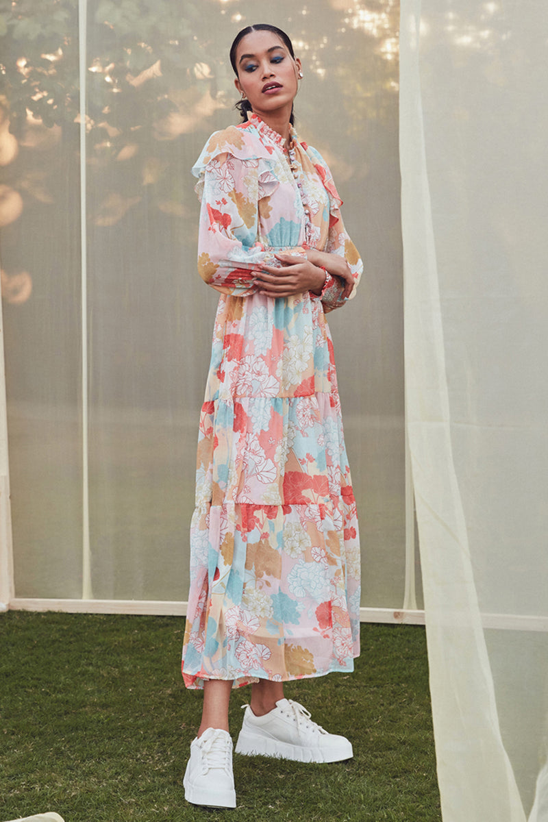 Viera Multicoloured Floral Maxi Dress