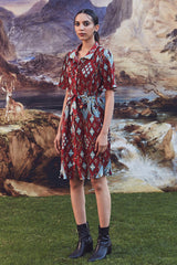 Verlene Kilim Print Midi Dress