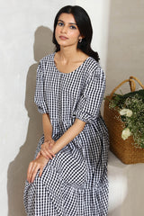 Gingham Tiered Dress