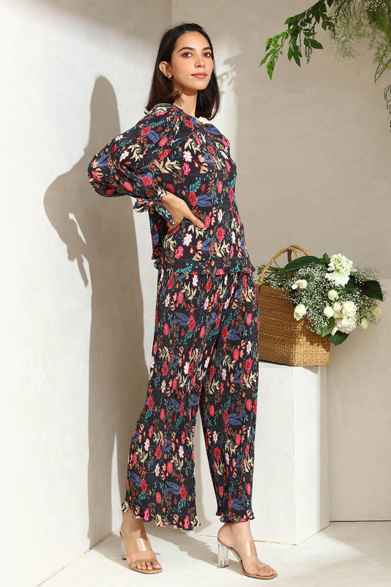 Floral Pleated Co-ord Set